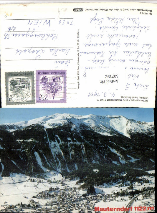 507192,Mauterndorf im Lungau Totale Bergkulisse Winterbild