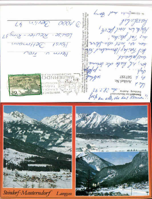 507197,Steindorf b. Mauterndorf Totale Bergkulisse Mehrbildkarte