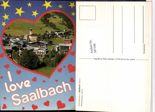 507198,Saalbach Totale Seilbahn Passepartout Herz