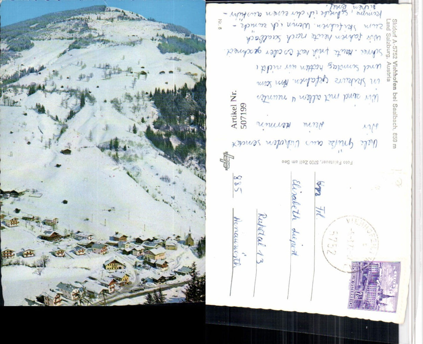 507199,Viehhofen b. Saalbach Totale Winterbild