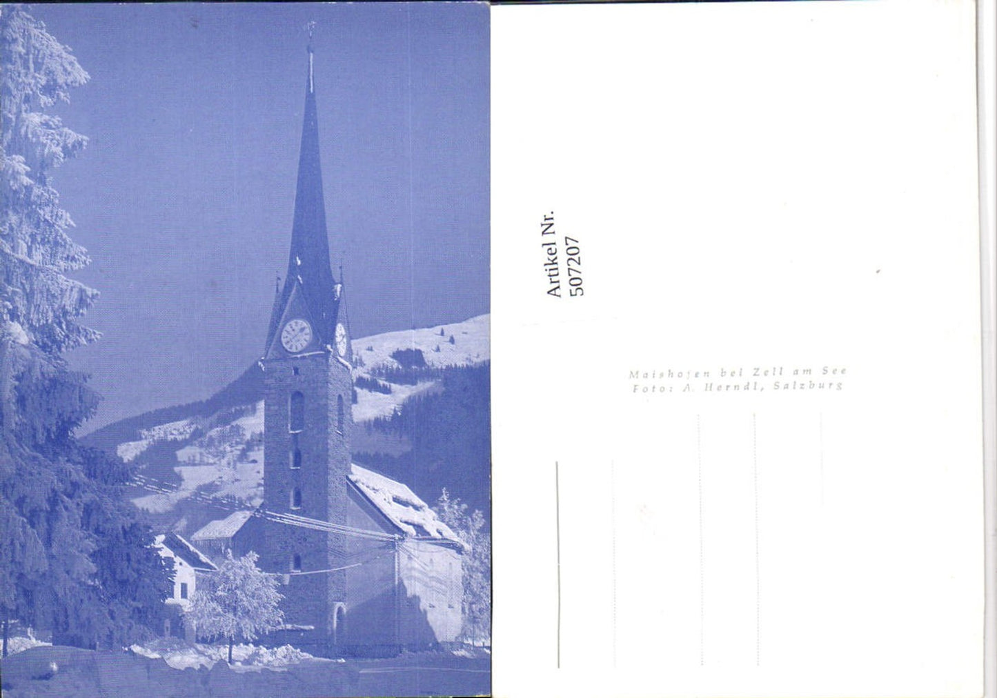 507207,Maishofen b. Zell am See Kirche Winterbild