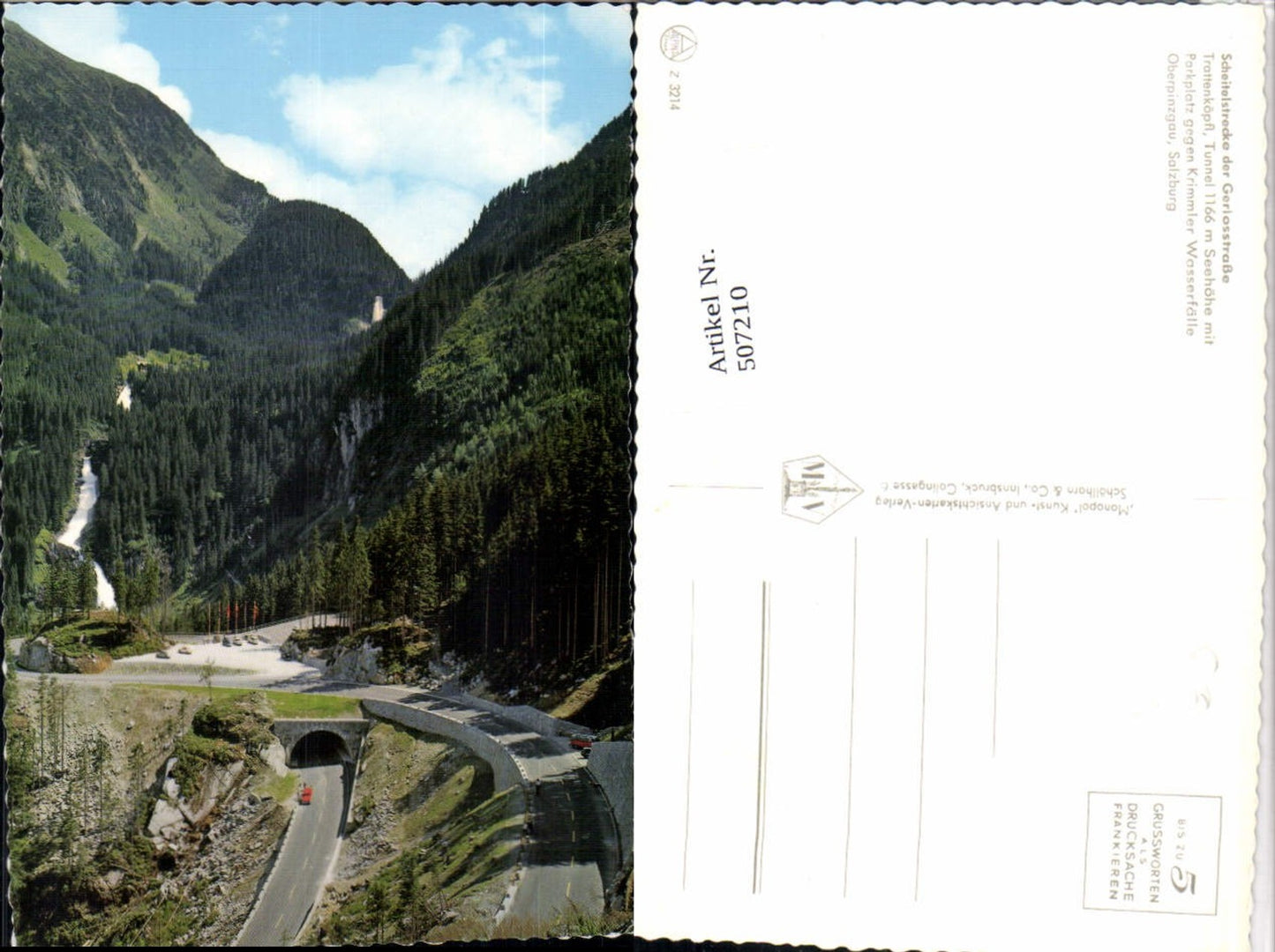 507210,Scheitelstrecke der Gerlosstraße b. Krimml Wasserfälle