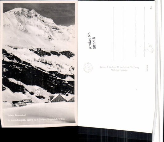 507218,Kolm Saigurn b. Rauris Hoher Tauernhof Bergkulisse Winterbild