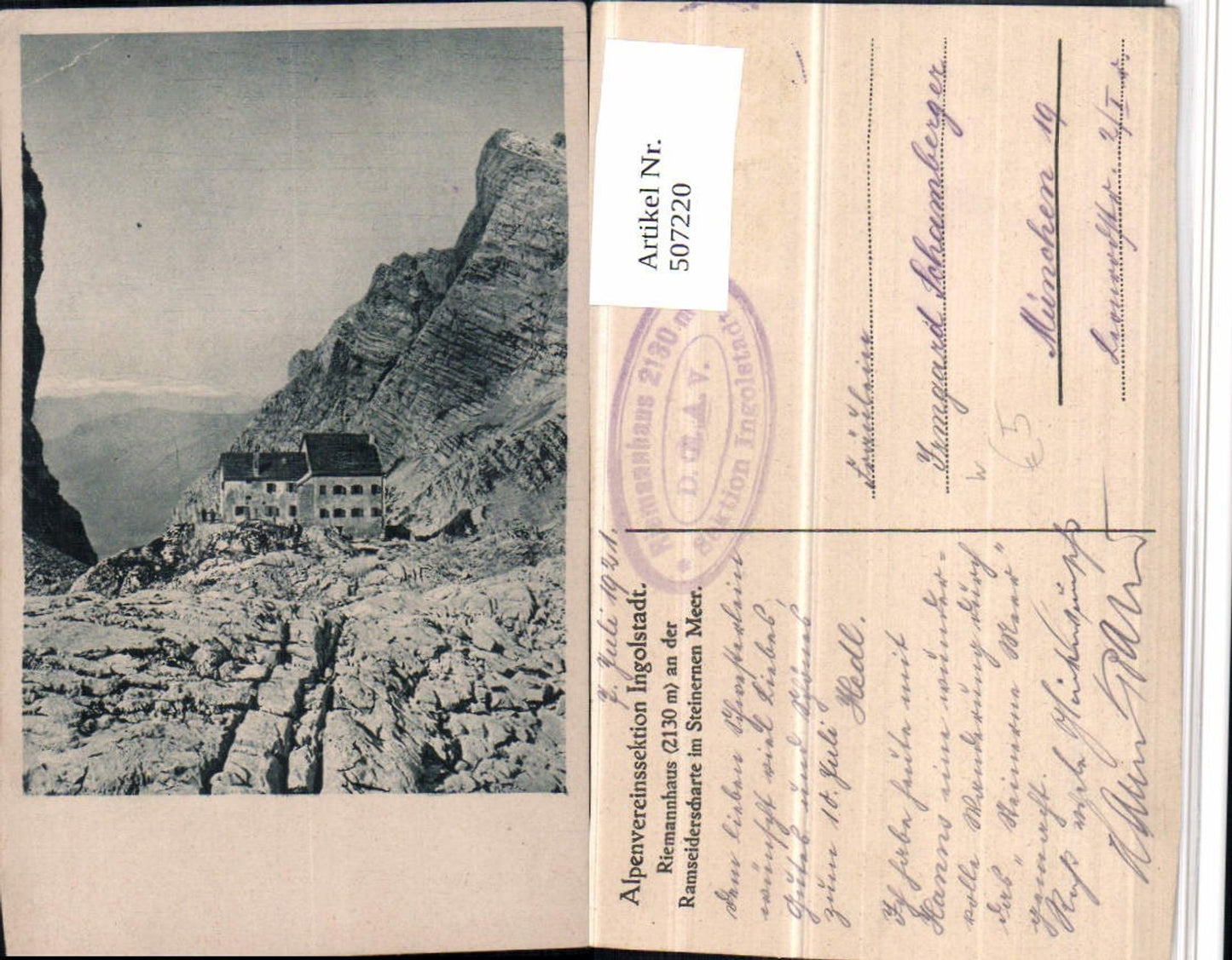 507220,Riemannhaus Berghütte b. Maria Alm am Steinernen Meer