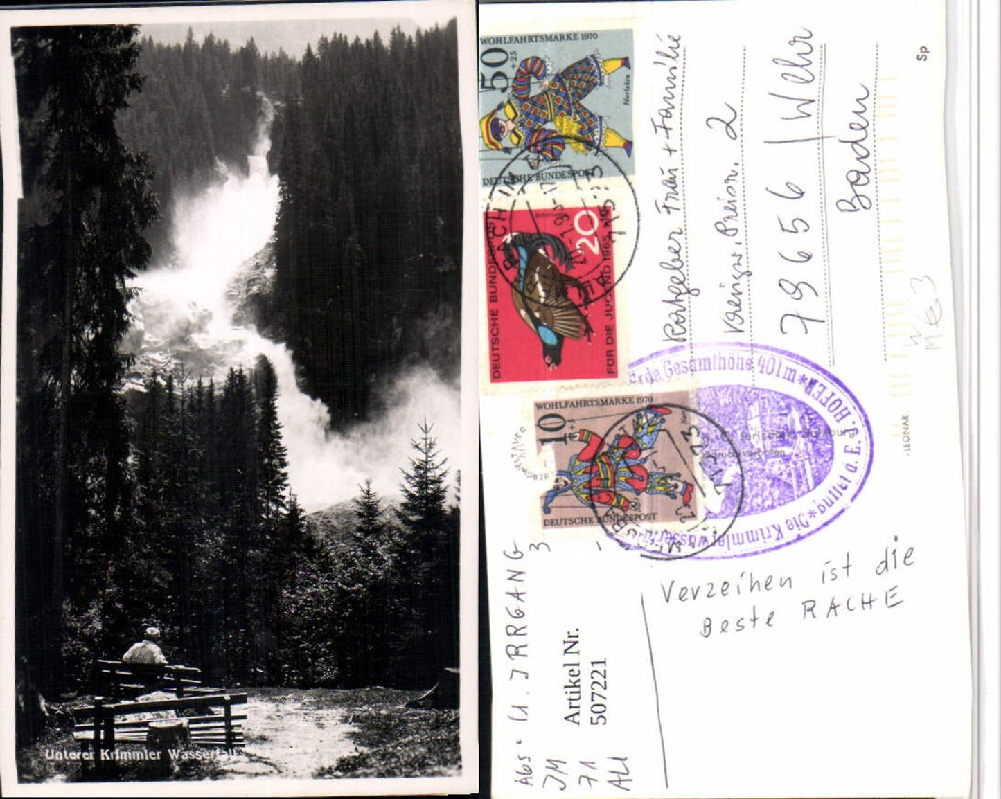 507221,Unterer Krimmler Wasserfall b. Krimml