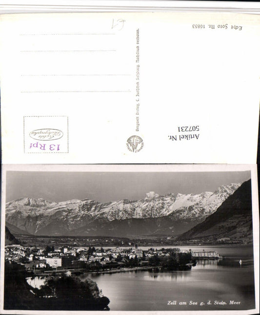 507231,Zell am See Totale geg. Steinernes Meer Bergkulisse