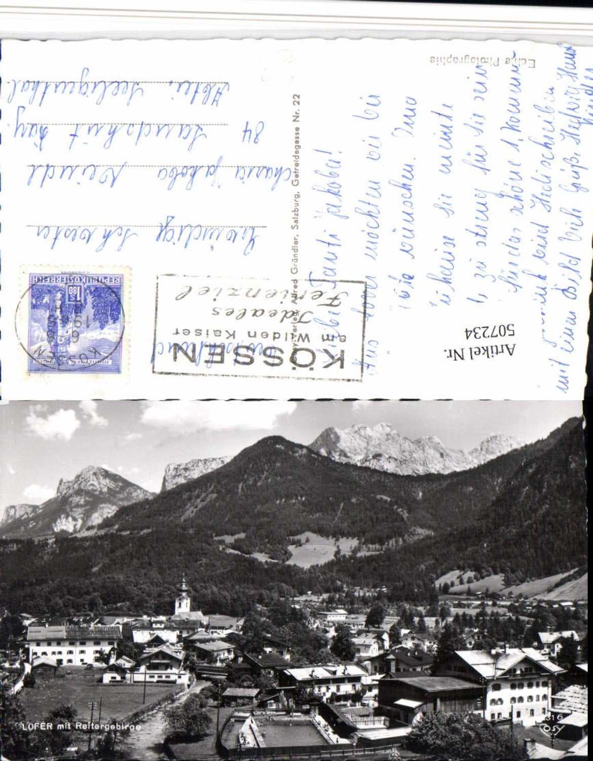 507234,Lofer Totale m. Reitergebirge Bergkulisse pub Cosy 1316