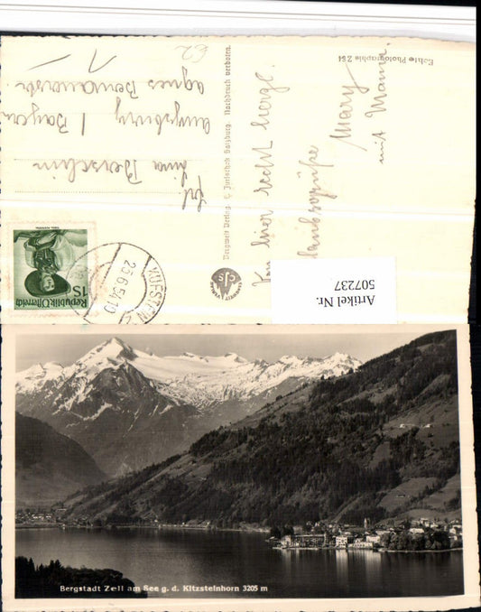 507237,Zell am See Totale geg. Kitzsteinhorn Bergkulisse