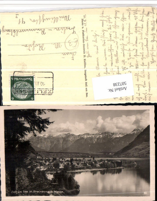 507238,Zell am See Totale m. Steinernem Meer Bergkulisse