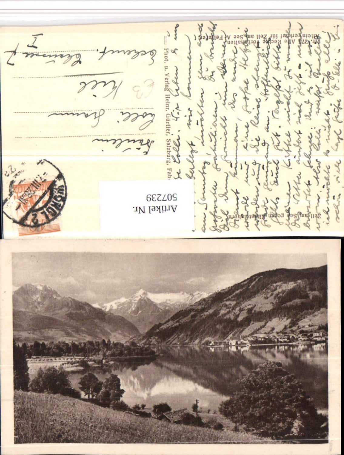 507239,Zell am See Teilansicht geg. Kitzsteinhorn Bergkulisse