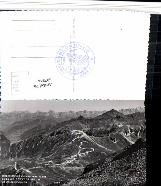 507244,Großglockner Hochalpenstraße Edelweißspitze b. Fusch Bergkulisse