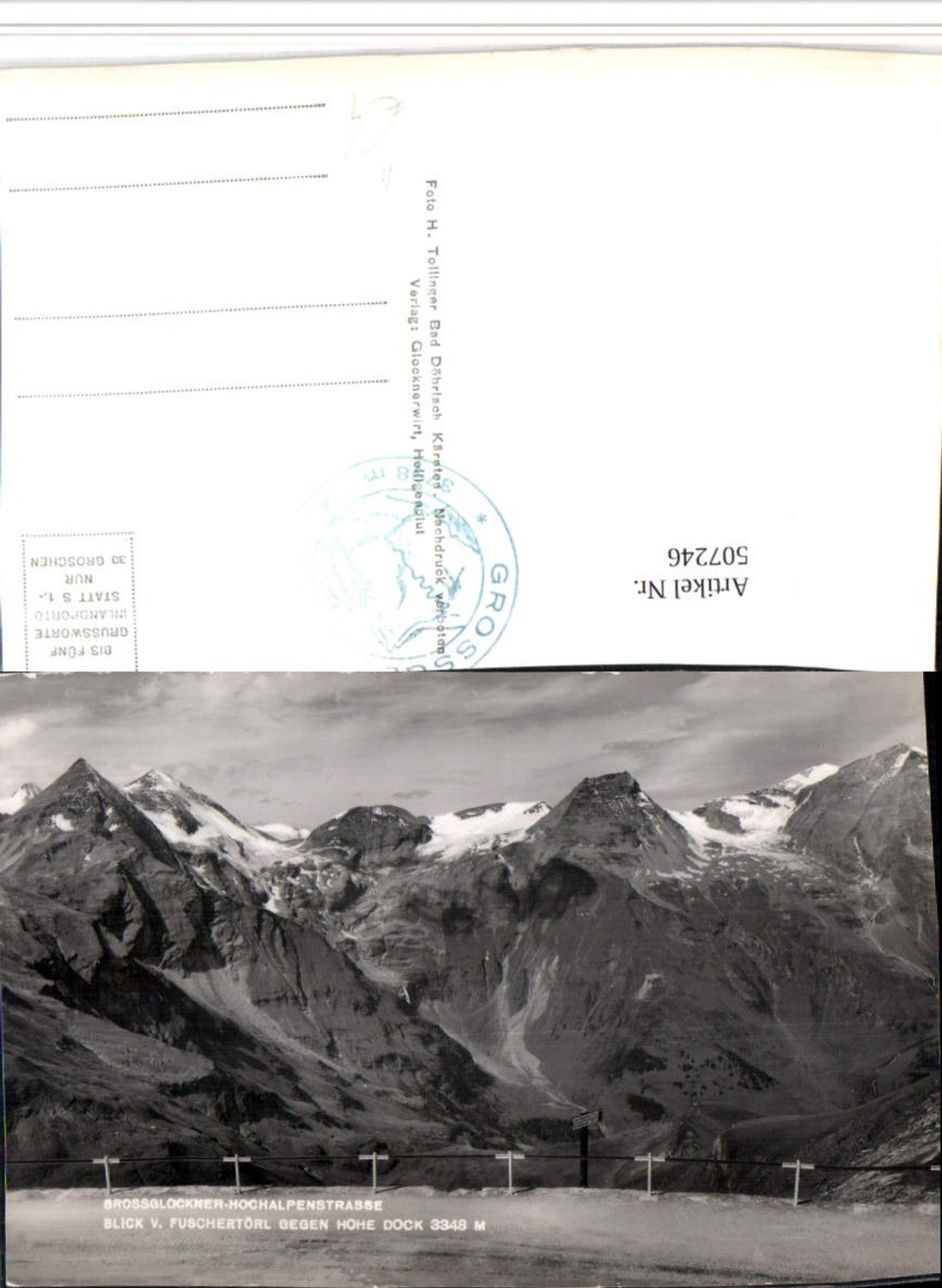 507246,Großglockner Hochalpenstraße vom Fuschertörl b. Fusch Bergkulisse