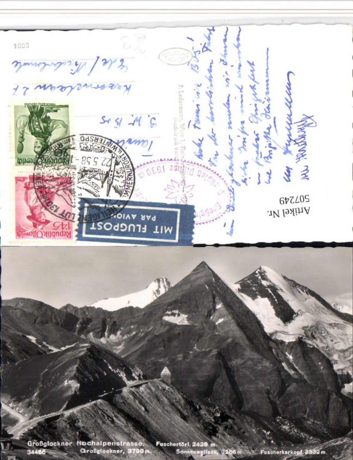 507249,Großglockner Hochalpenstraße b. Fusch Fuschertörl Bergkulisse