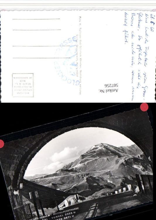 507256,Großglockner Hochalpenstraße Mittertörl Tunnel b. Fusch Bergkulisse