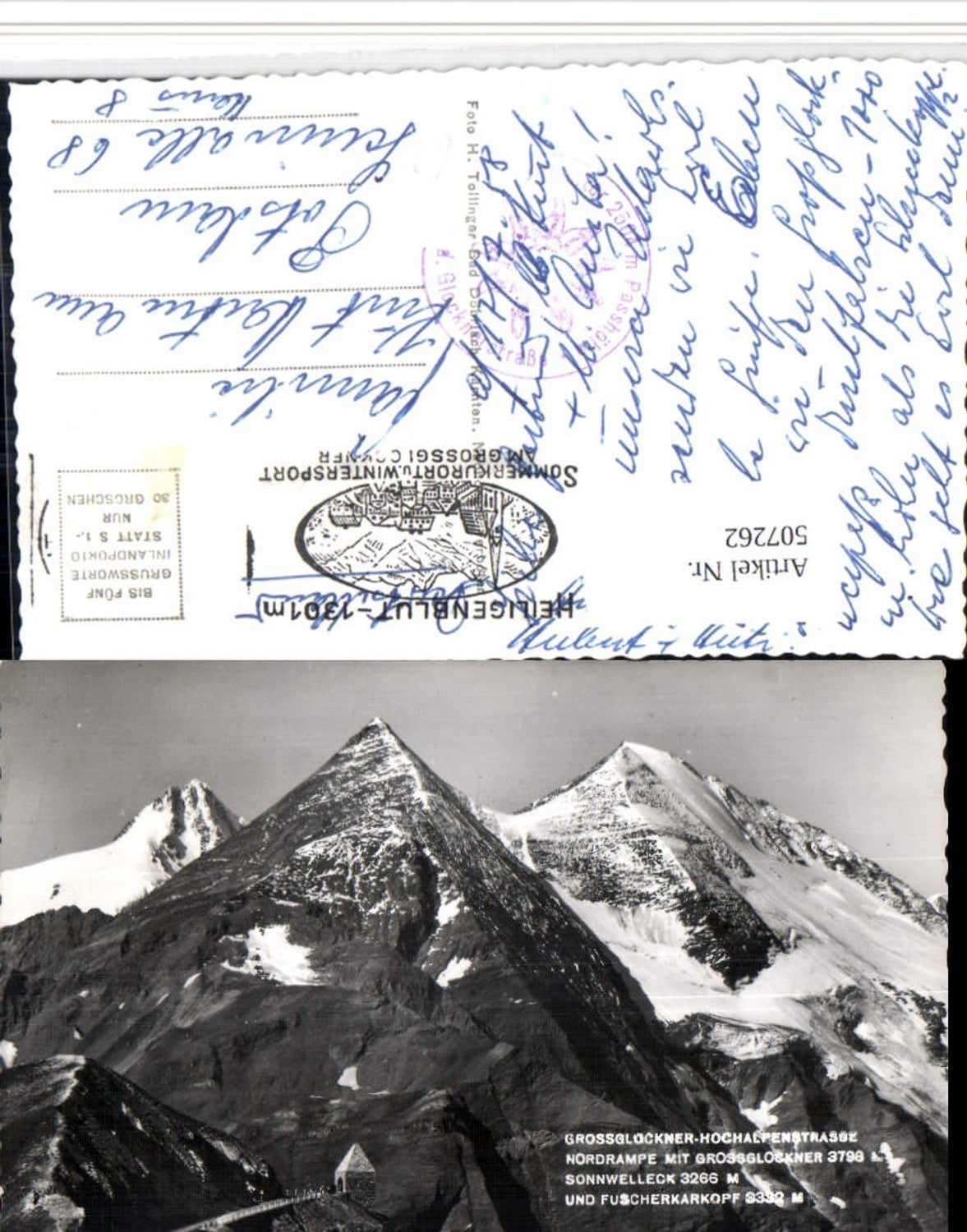 507262,Großglockner Hochalpenstraße Nordrampe b. Fusch Bergkulisse