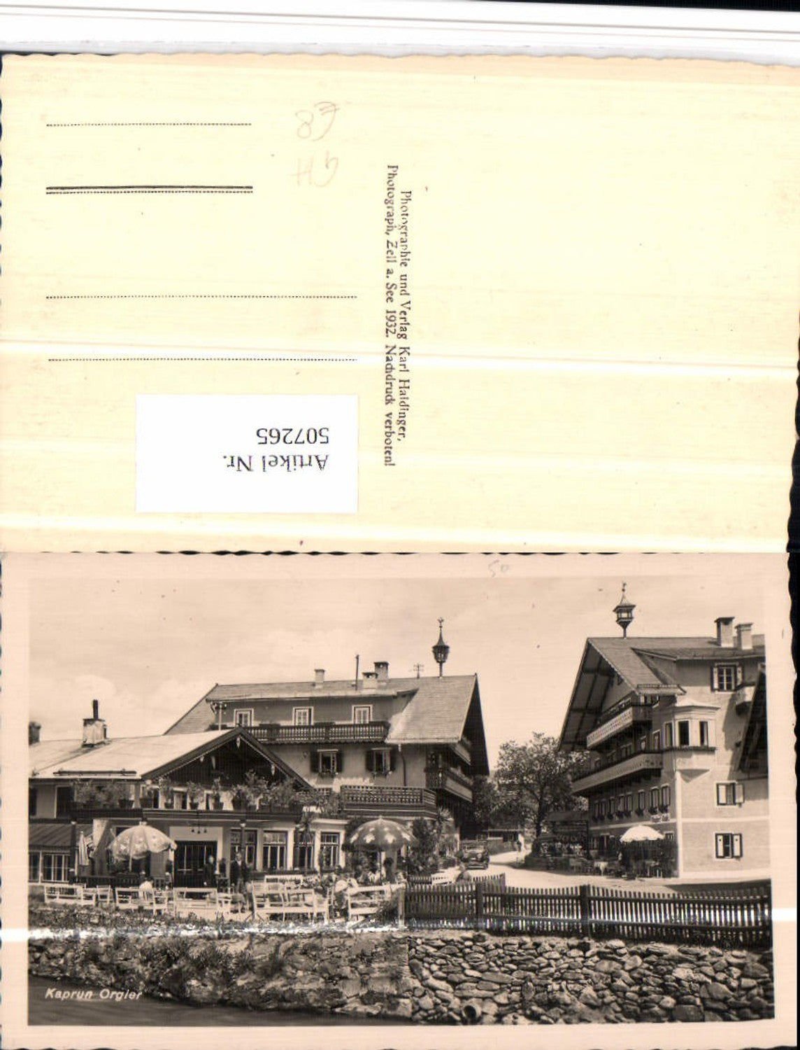 507265,Kaprun Orgler Gasthof