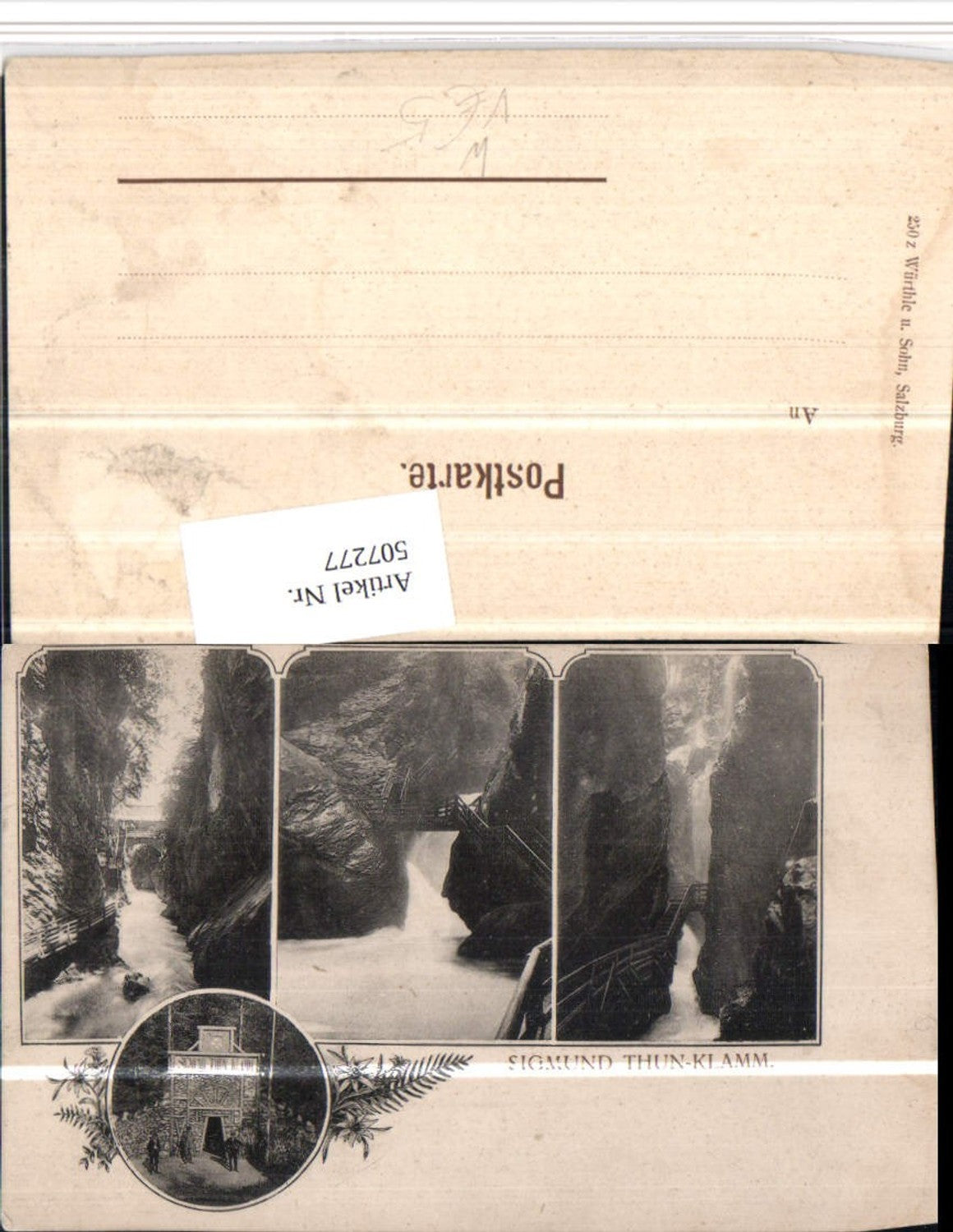 507277,Sigmund-Thun-Klamm b. Kaprun Mehrbildkarte pub Würthle & Sohn