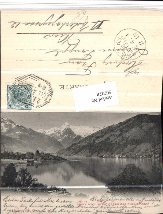 507278,Zell am See Teilansicht geg. Kitzsteinhorn Bergkulisse pub Würthle & Sohn
