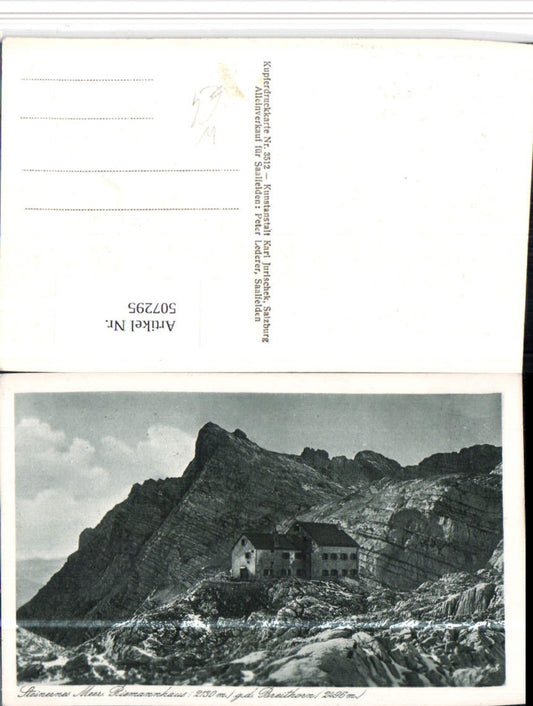 507295,Riemannhaus Berghütte b. Maria Alm geg. Breithorn Bergkulisse