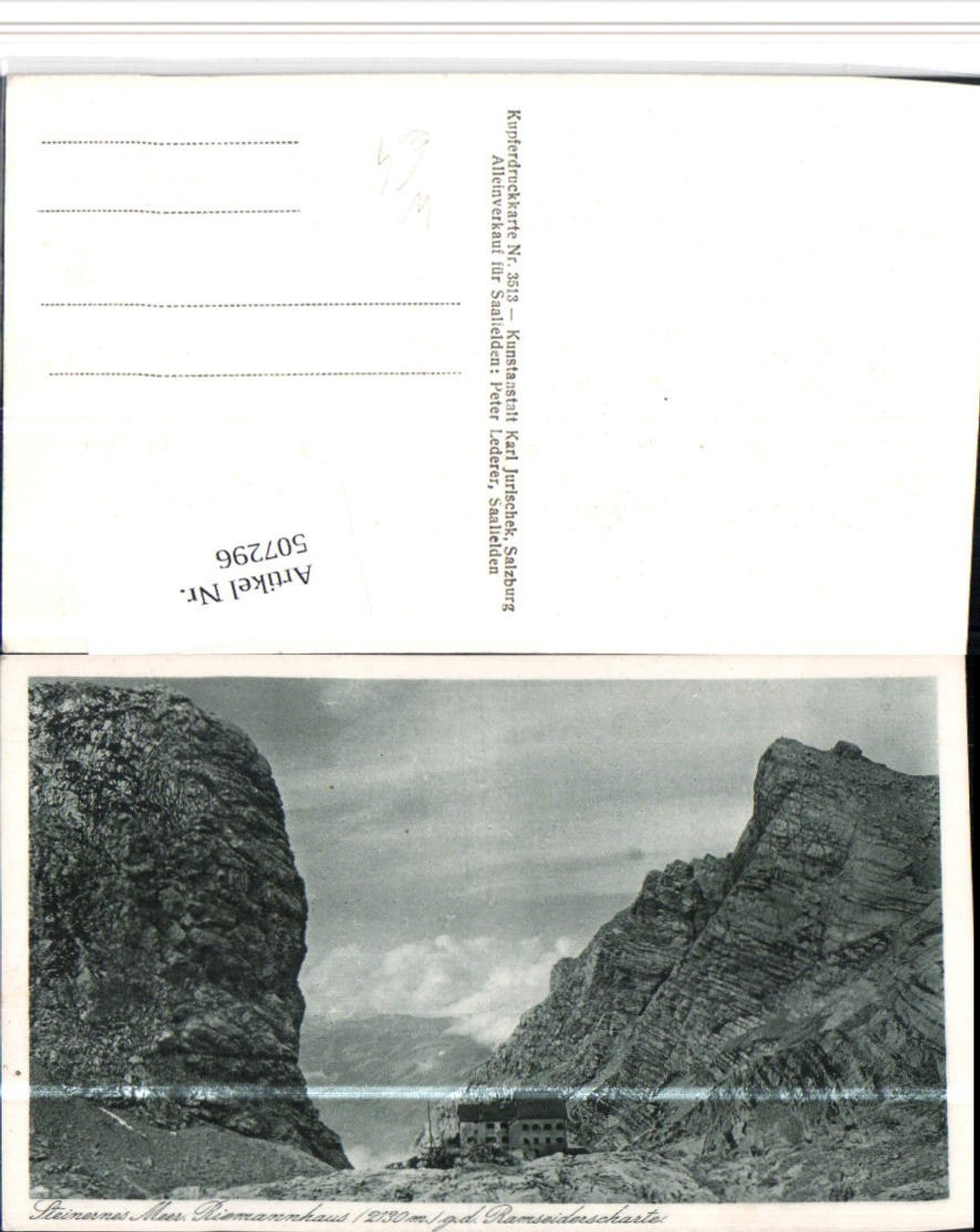 507296,Riemannhaus Berghütte b. Maria Alm geg. Ramseiderscharte