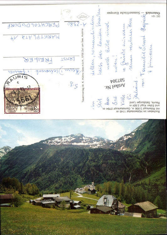 507304,Bucheben im Hüttwinkeltal b. Rauris Totale Bergkulisse