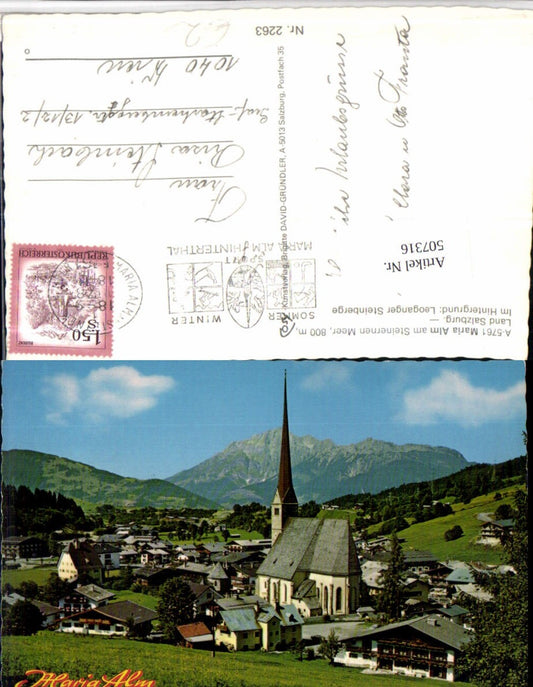 507316,Maria Alm am Steinernen Meer Totale Bergkulisse pub Cosy