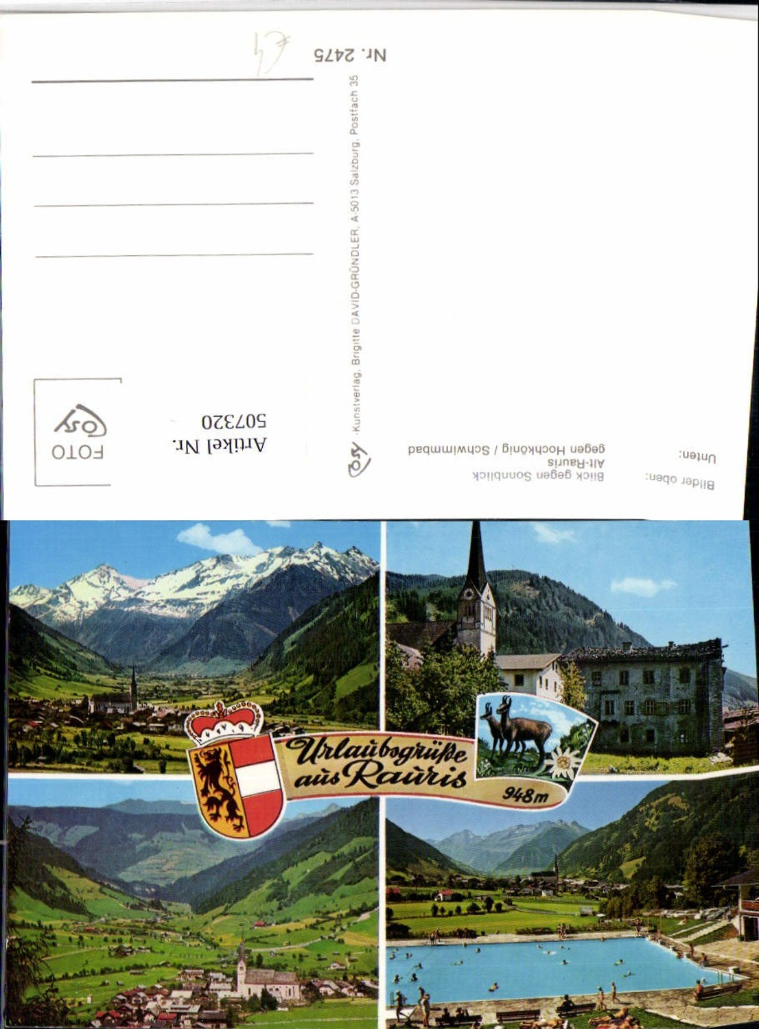 507320,Rauris Totale Schwimmbad Mehrbildkarte pub Cosy