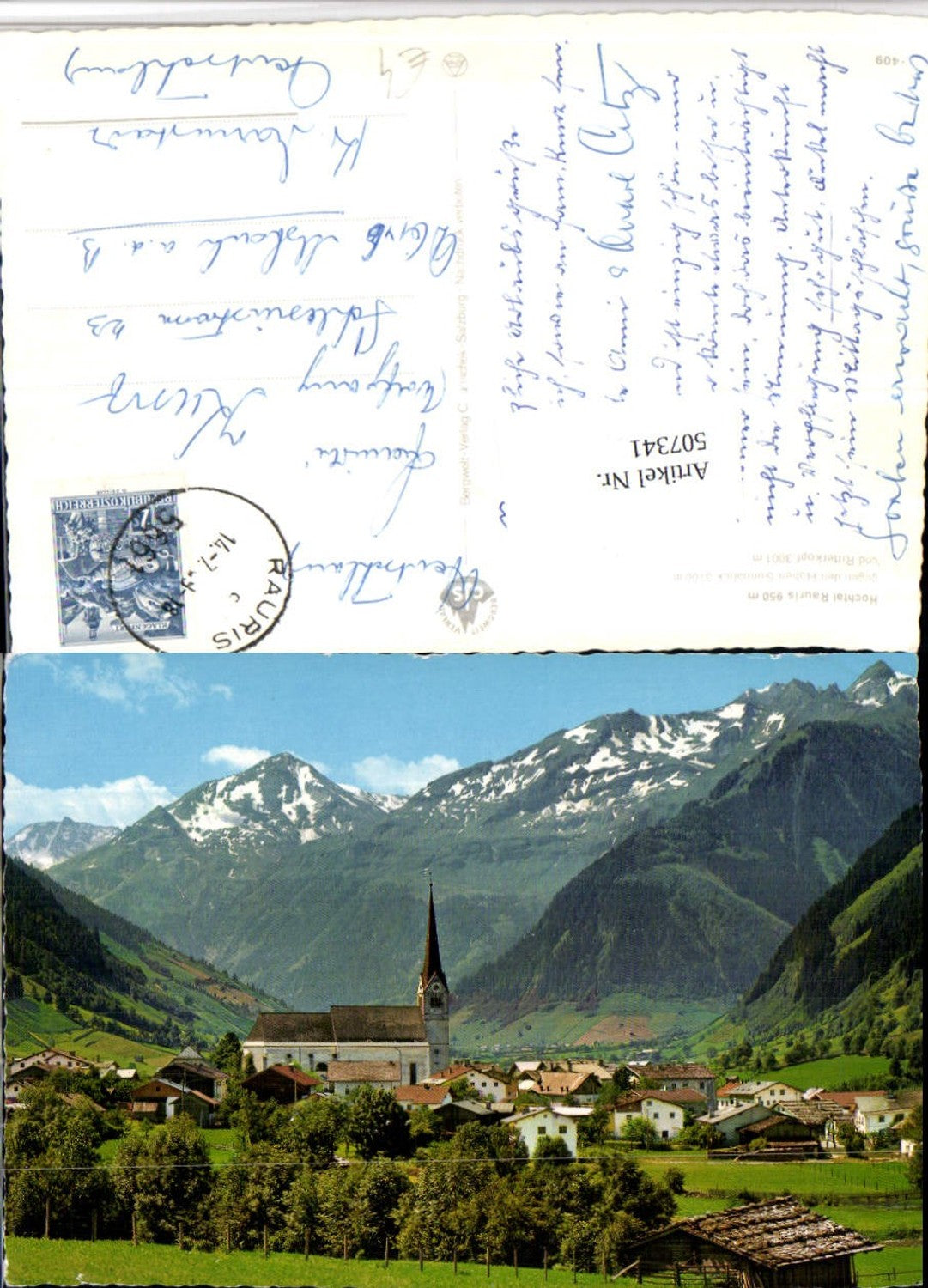 507341,Rauris Totale geg. Hohen Sonnblick Bergkulisse