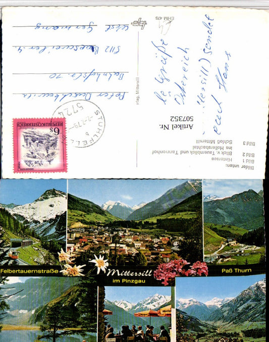 507352,Mittersill Totale Pass Thurn Felbertauernstraße Mehrbildkarte