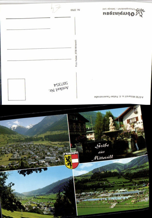 507354,Mittersill Totale Schwimmbad Brunnen Mehrbildkarte