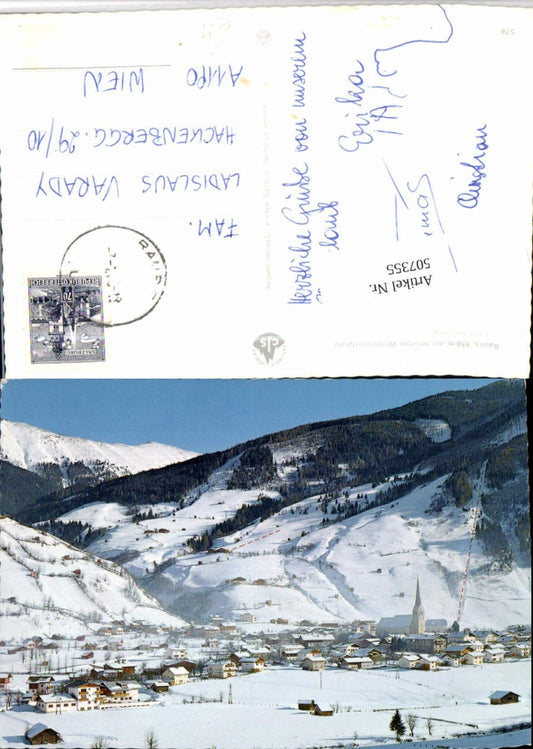 507355,Rauris Totale Bergkulisse Winterbild