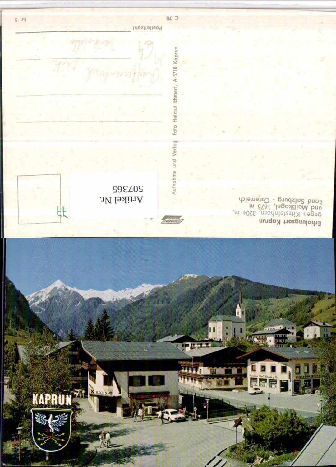 507365,Kaprun Raiffeisenbank Bank Tankstelle Bergkulisse