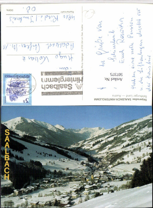 507375,Saalbach-Hinterglemm Totale Bergkulisse Winterbild