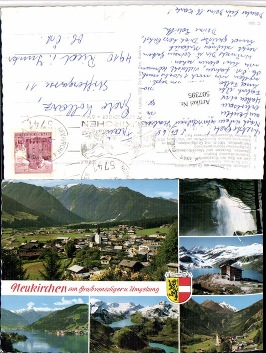 507395,Neukirchen Totale Zell am See Wasserfall Stausee Mehrbildkarte