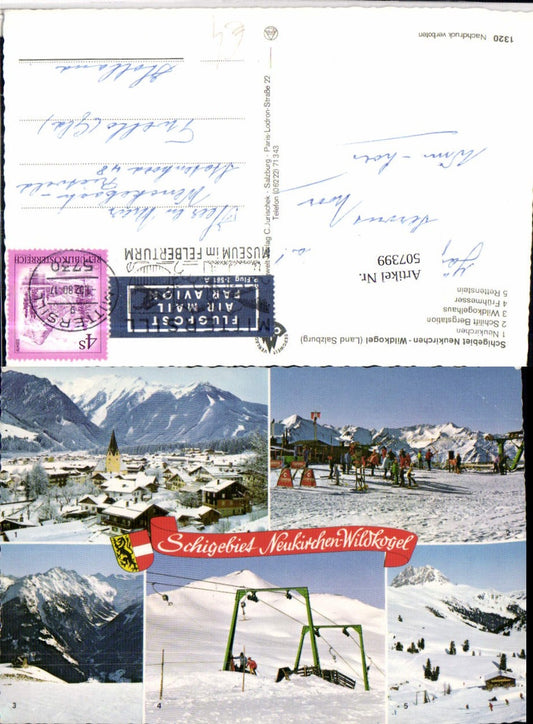 507399,Neukirchen Totale Wildkogel Skilift Winterbilder Mehrbildkarte