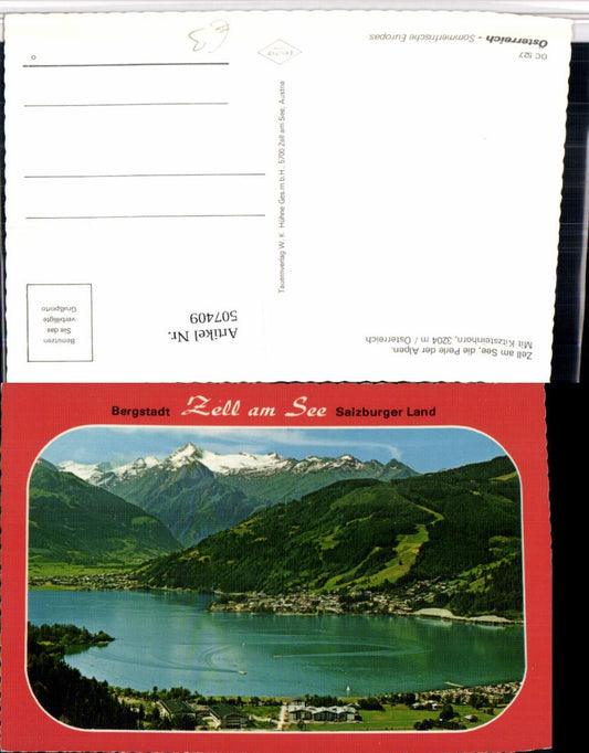 507409,Zell am See Totale m. Kitzsteinhorn Bergkulisse