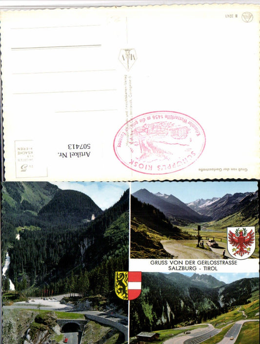 507413,Gerlosstraße b. Krimml Wasserfälle Mehrbildkarte