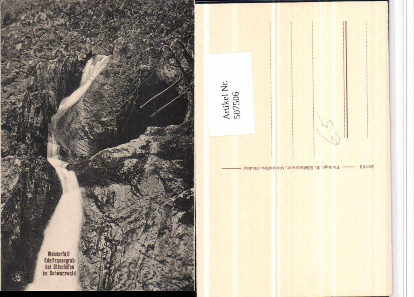 507506,Wasserfall Edelfrauengrab b. Ottenhöfen im Schwarzwald