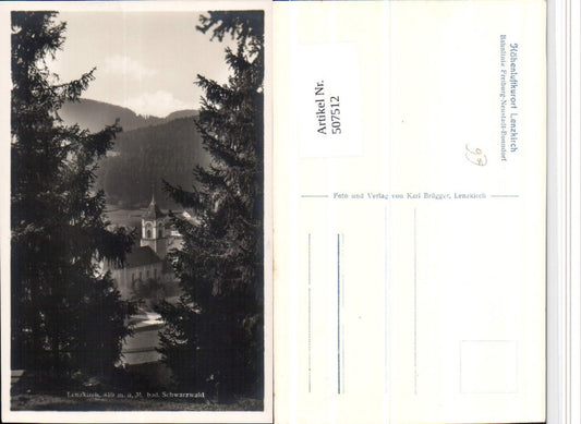 507512, Lenzkirch in the Black Forest, view of the church