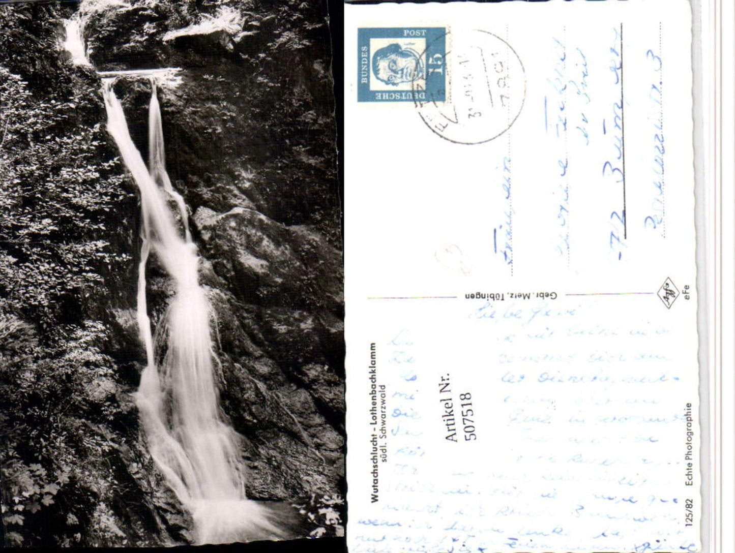 507518,Wutachschlucht b. Wutach Lothenbachklamm Wasserfall