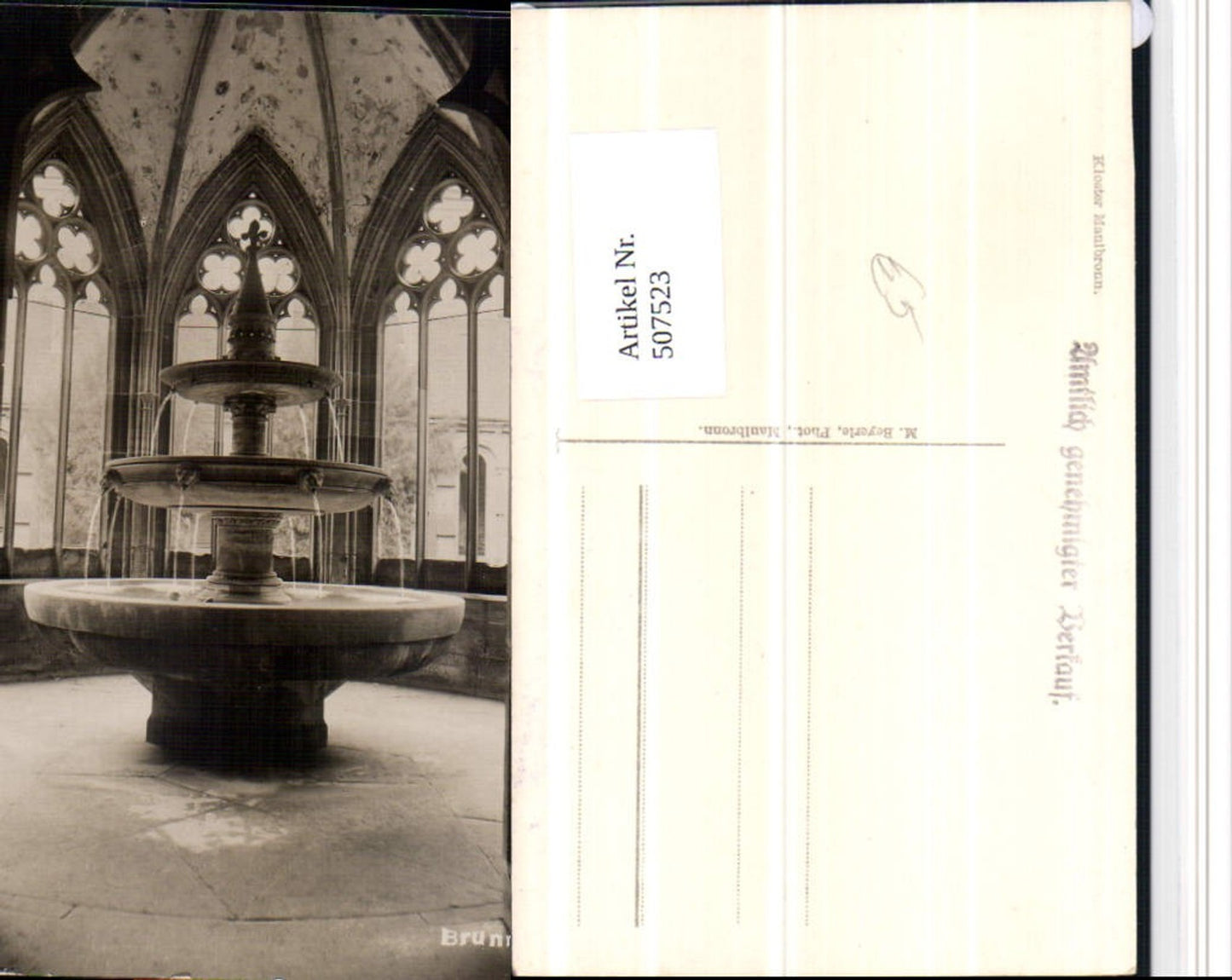507523,Maulbronn Kloster Brunnen