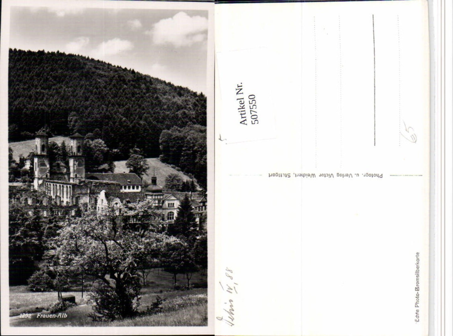 507550,Frauenalb b. Marxzell Klosterruine