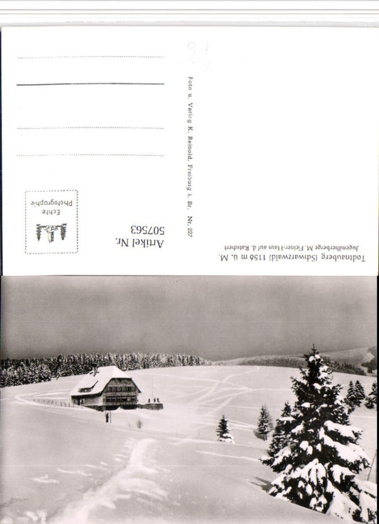 507563, Todtnauberg near Todtnau, Fleiner-Haus Youth Hostel, Winter Picture
