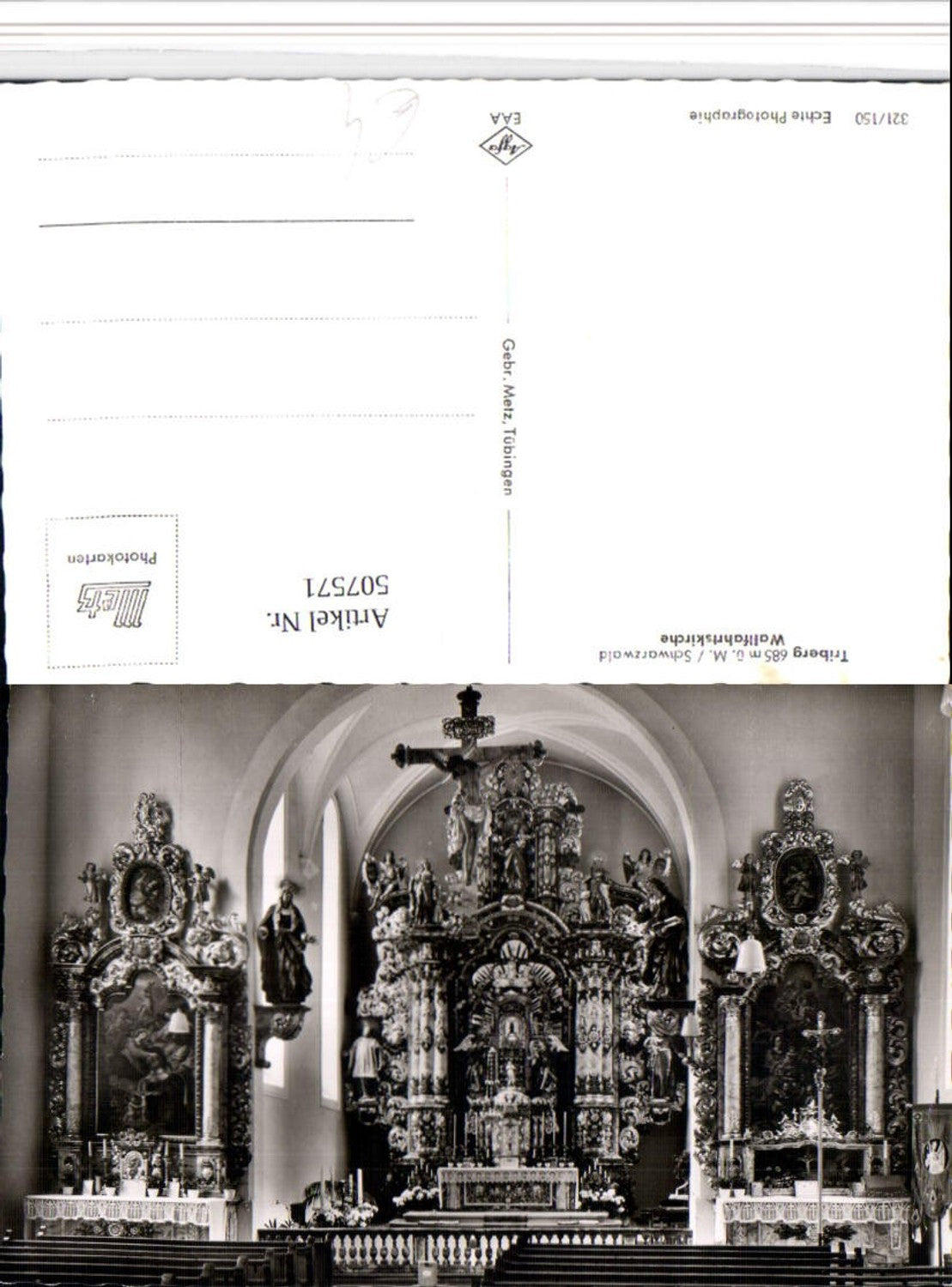 507571, Triberg in the Black Forest, pilgrimage church, interior view, altar