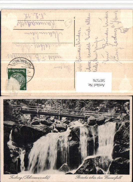 507576,Triberg im Schwarzwald Brücke über den Wasserfall