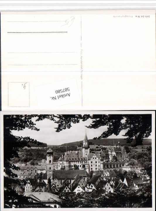 507580, Sigmaringen Partial view with castle