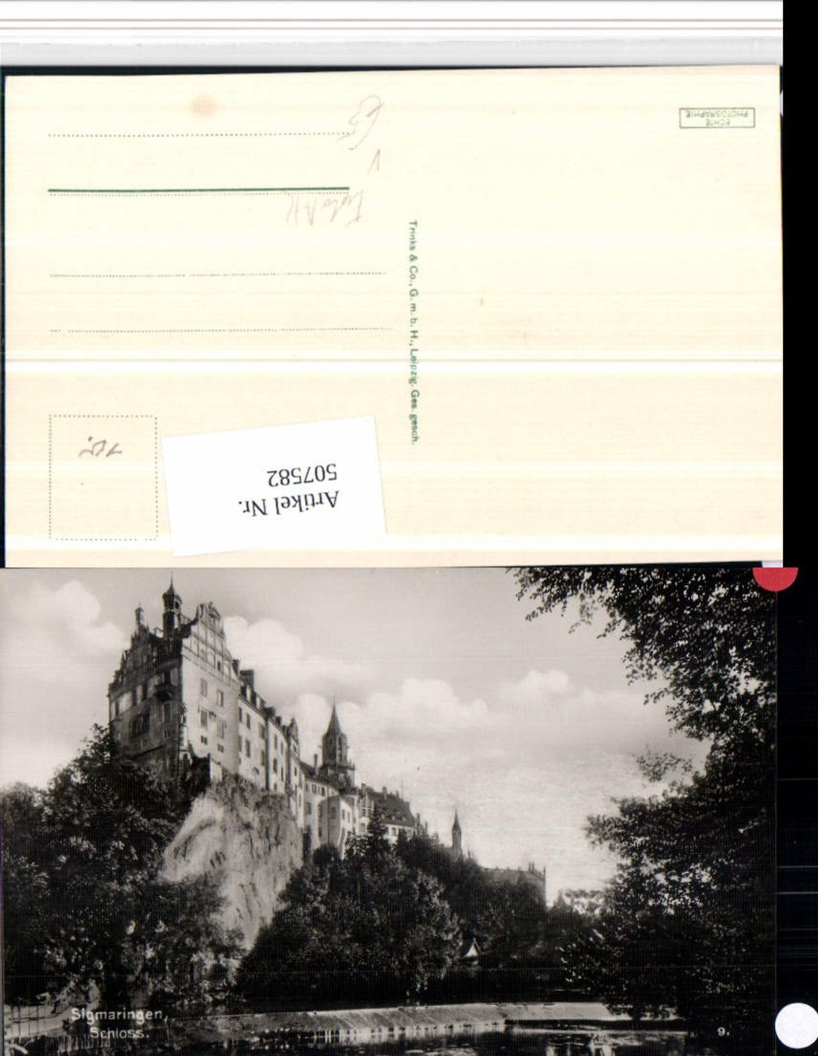 507582,Foto AK Sigmaringen Schloss pub Trinks & Co 9