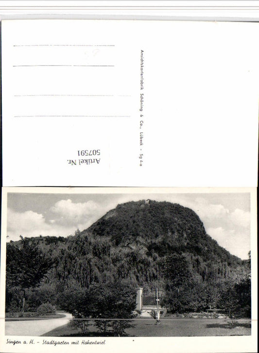 507591, Singen Stadtgarten m. Hohentwiel