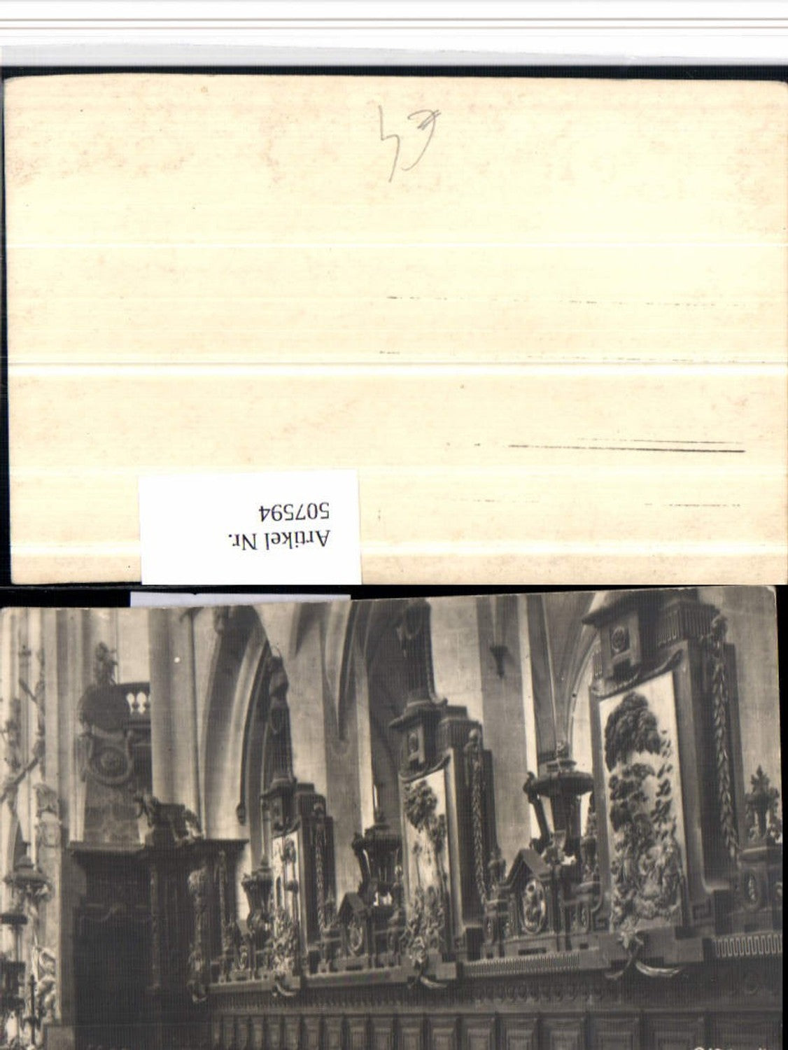 507594,Foto AK Salem Münster Kirche Chorgestühl