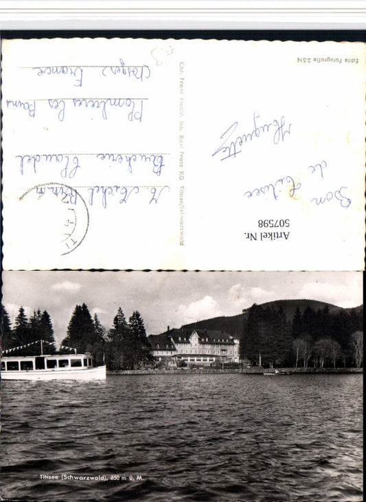 507598, Titisee in the Black Forest Boat